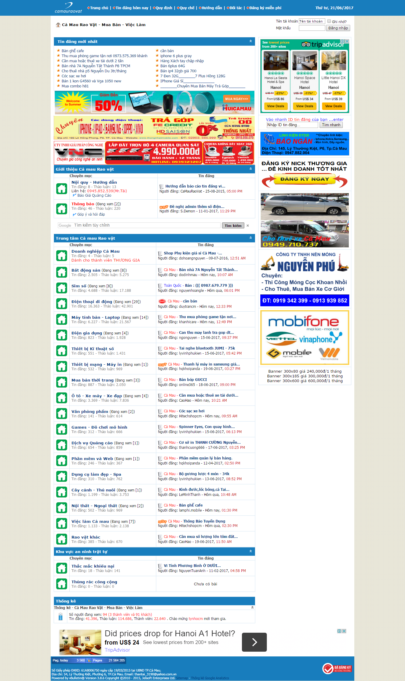 Thiết kế website rao vặt Cà Mau đẹp, chuyên nghiệp chuẩn SEO